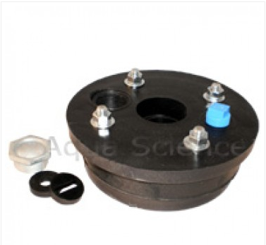 6" x 1 1/4" x 1", ABS, Double Hole, Submersible Well Seal image 0