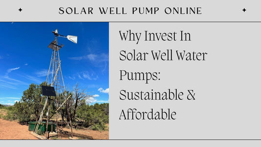 Why Invest In Solar Well Water Pumps: Sustainable & Affordable