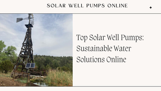 Top Solar Well Pumps: Sustainable Water Solutions Online