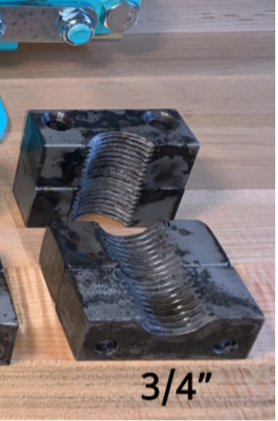 JK4.0 Klamp 1" Pipe Jaw Set. (Jaws only) image 0