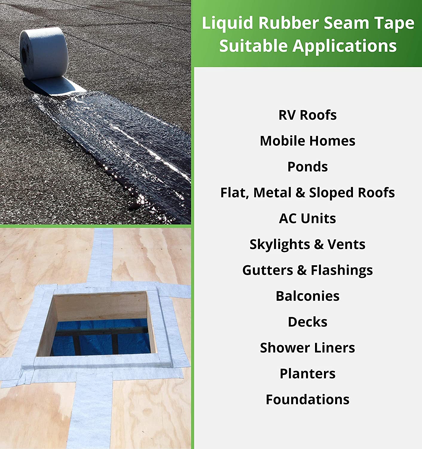 Liquid Rubber Peel and Stick Seam Tape