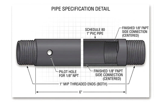 Snap pressure switch 1” nipple