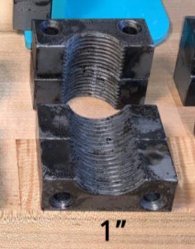 JK4.0 Klamp 1" Pipe Jaw Set (Jaws only)