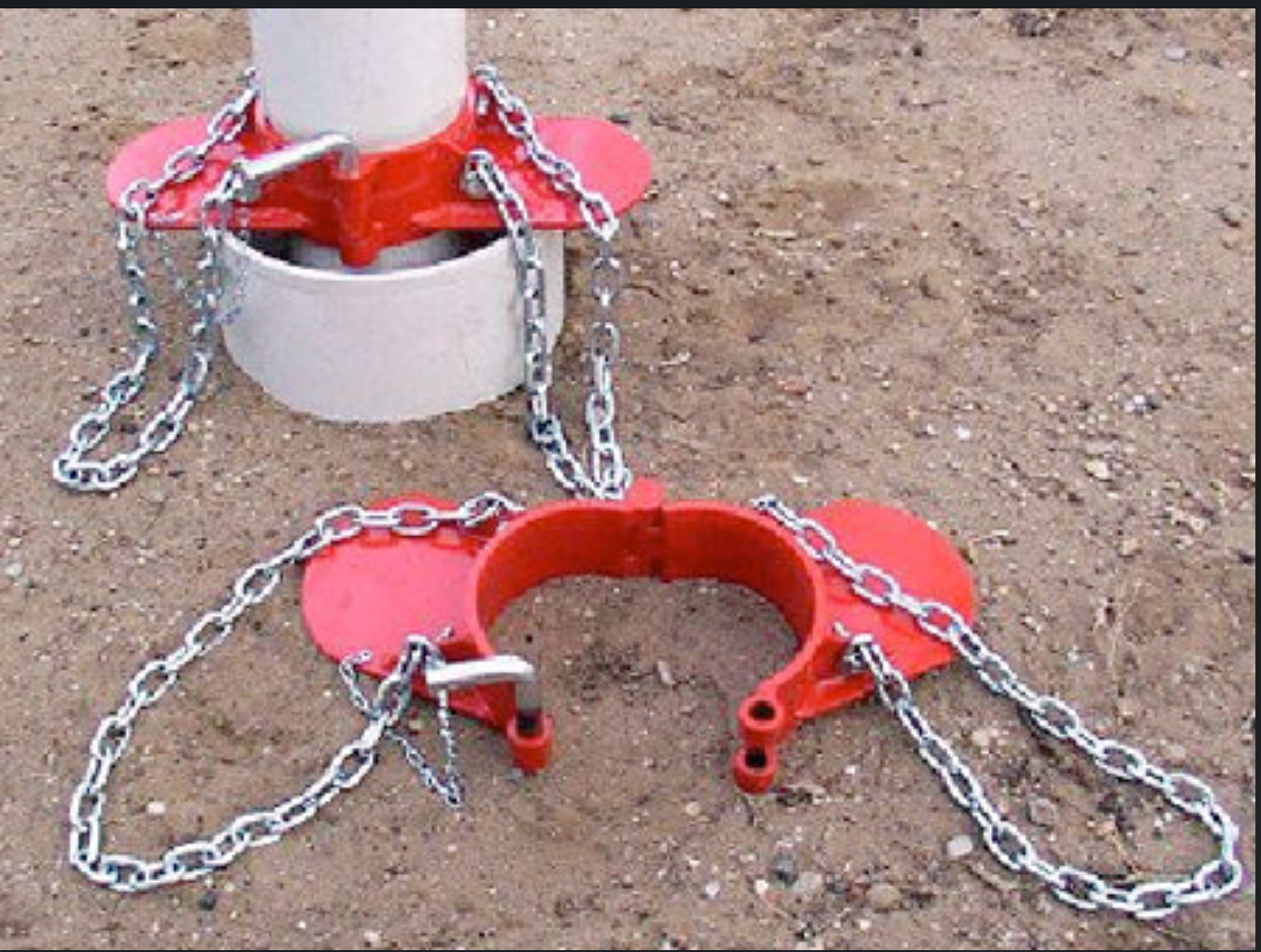 Submersible Well PVC Pipe 6" Elevators (Pair) image 1
