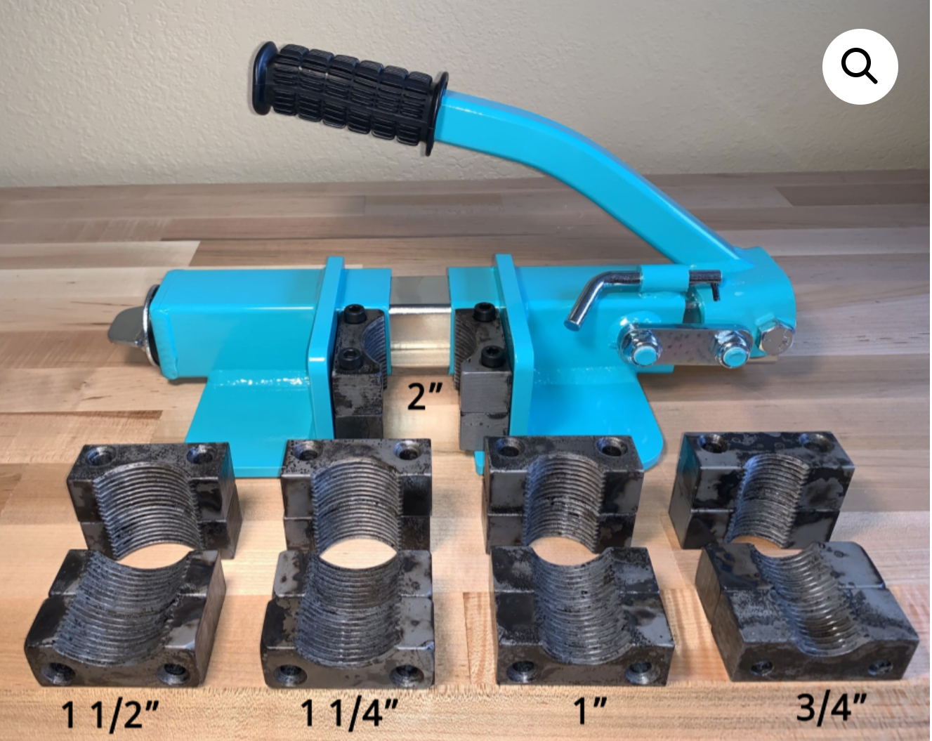 JK4.0 Klamp 1-1/2" Pipe Jaw Set (Jaws only) image 0